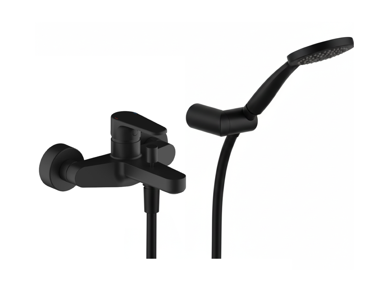 Single lever bath mixer, with shower set ALMA_A3000120 -1