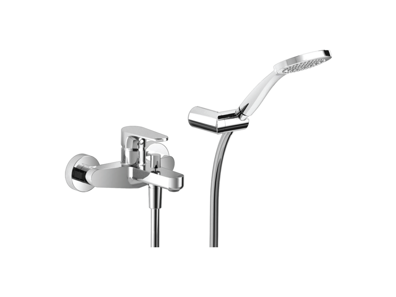CisalSingle lever bath mixer, with shower set ALMA_A3000120