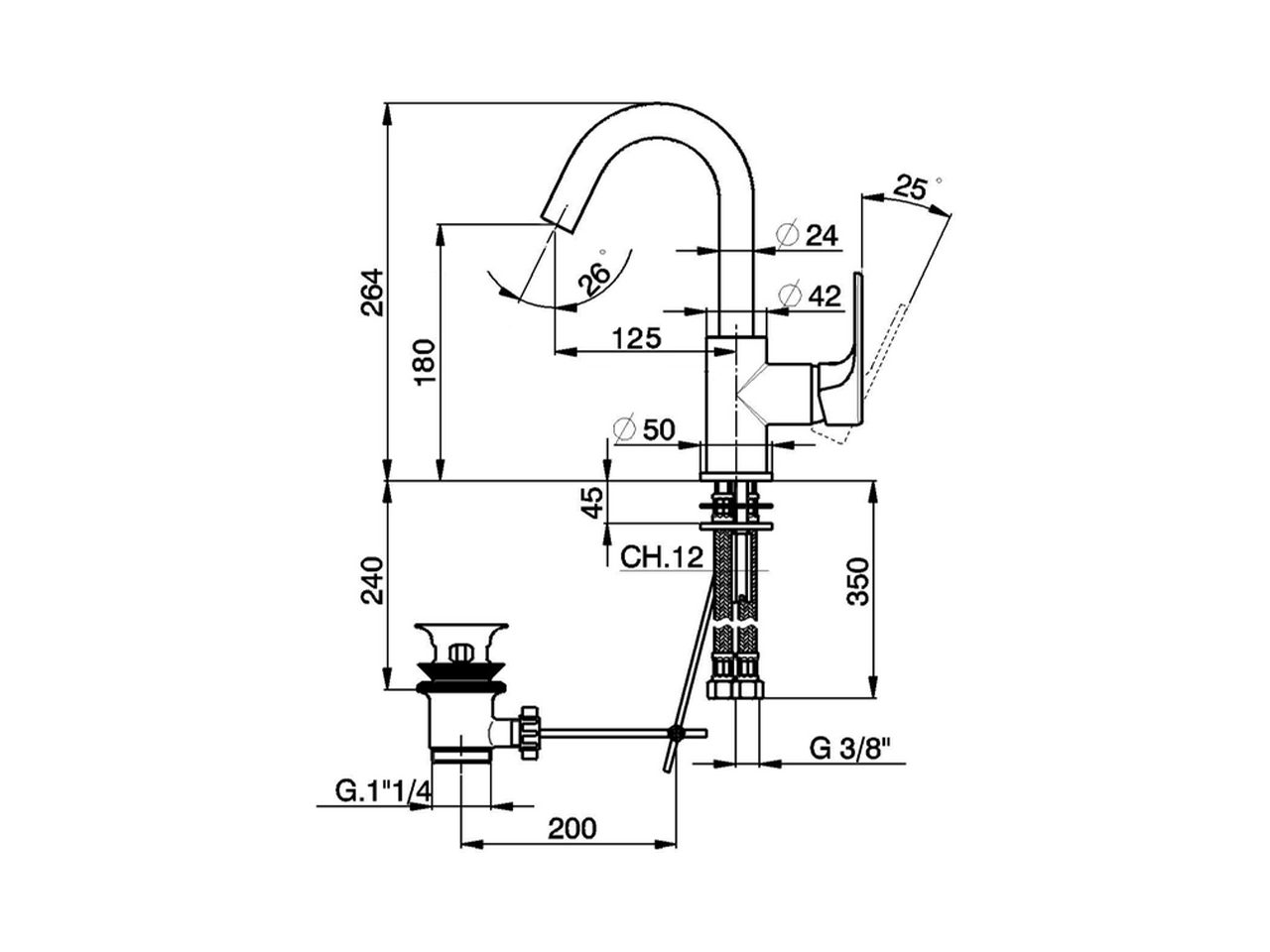 Single lever washbasin mixer EnergySave ALMA_A3000475 - v1