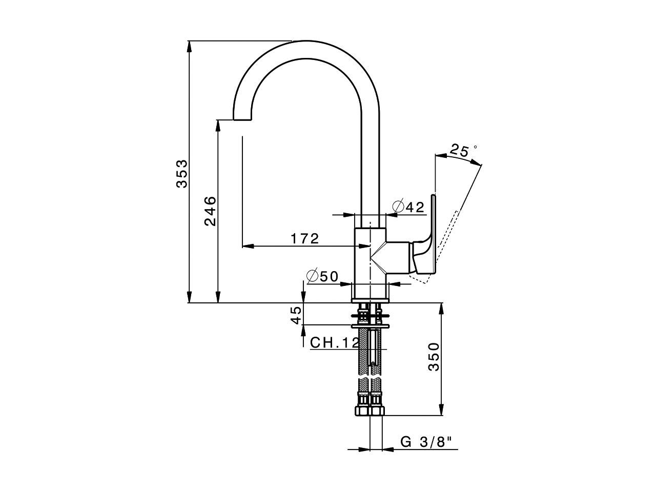 Single lever sink mixer Energysave KITCHEN_A3000535 - v1