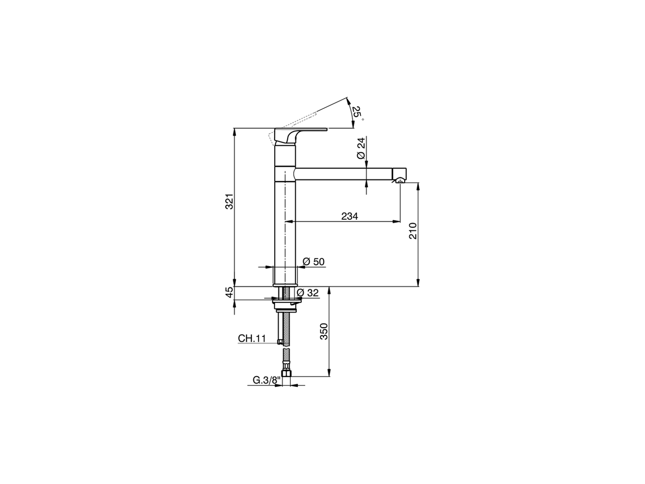 Single lever sink mixer Energysave KITCHEN_A3001585 - v1