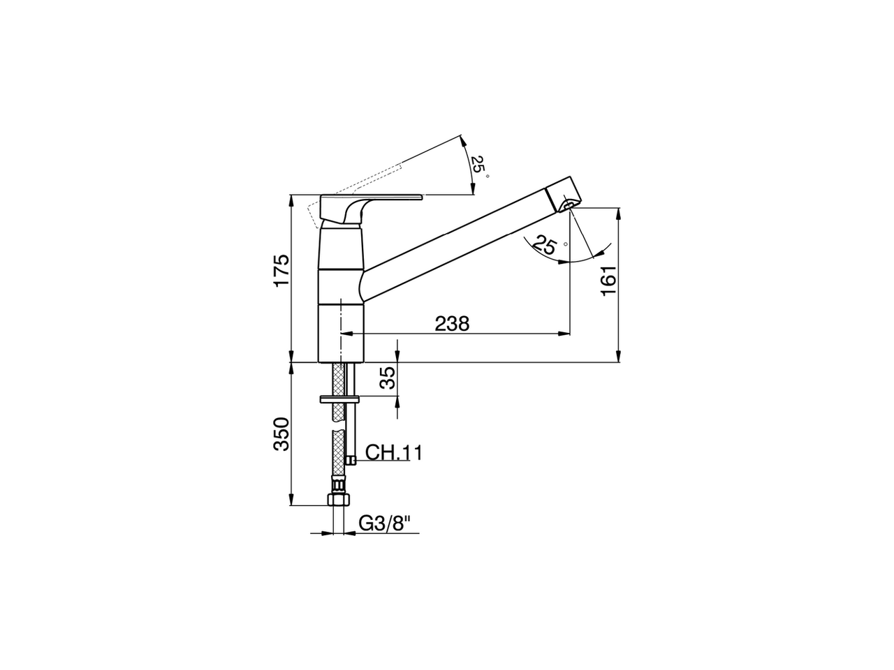 Single lever sink mixer Energysave KITCHEN_A3002585 - v1