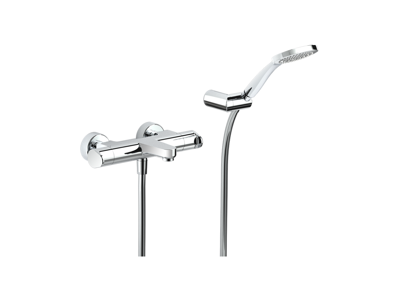 CisalThermostatic bath mixer, with shower set ALMA_A3D21010