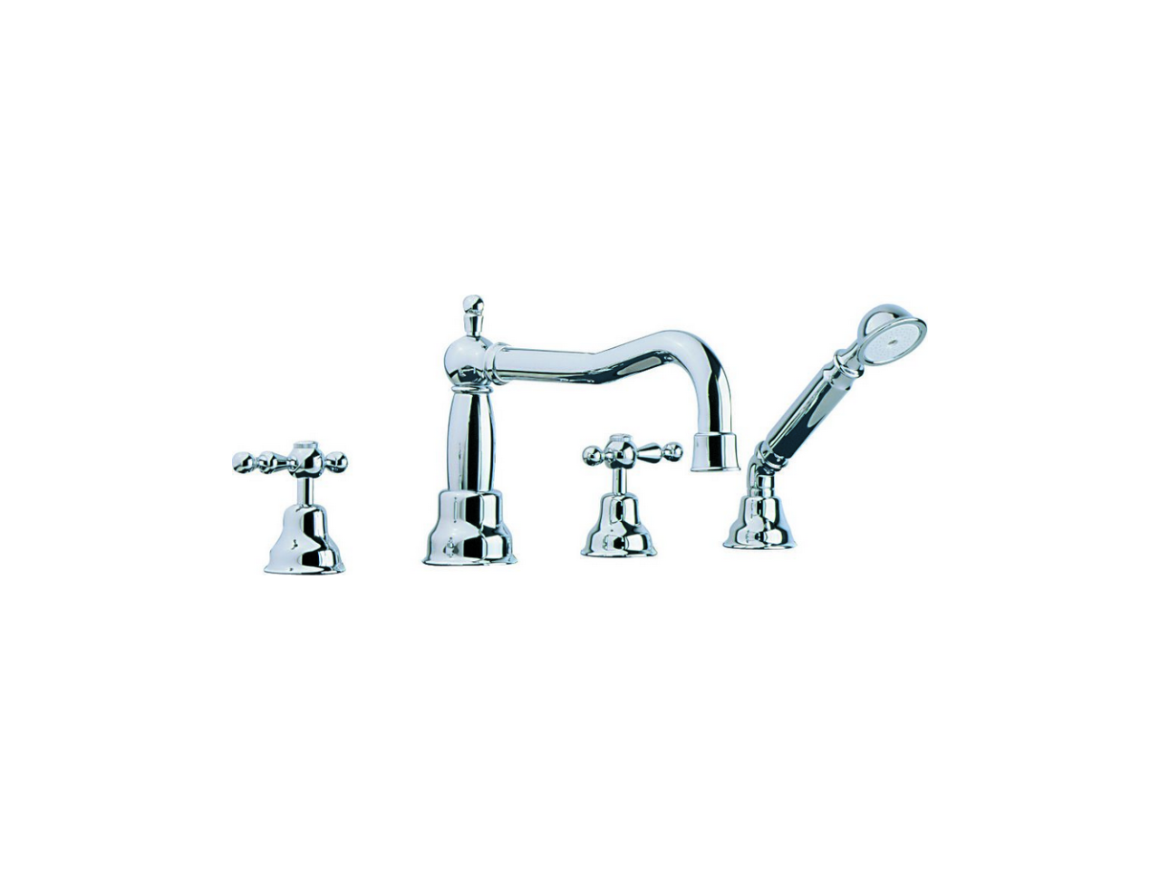 Deck-mounted 4-hole bath mixer ARCANA AMERICA_AA000264 - v1