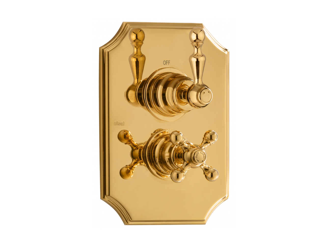 Exposed part for con.thermo.shower valve, 2-outlet ARCANA AMERICA_AA018100 -1