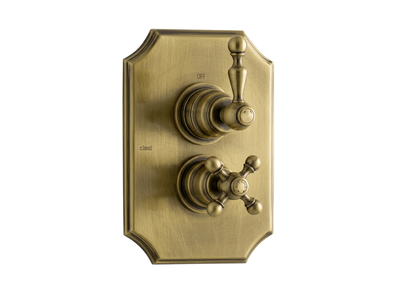 Exposed part for con.thermo.shower valve, 2-outlet ARCANA AMERICA_AA018100 -1