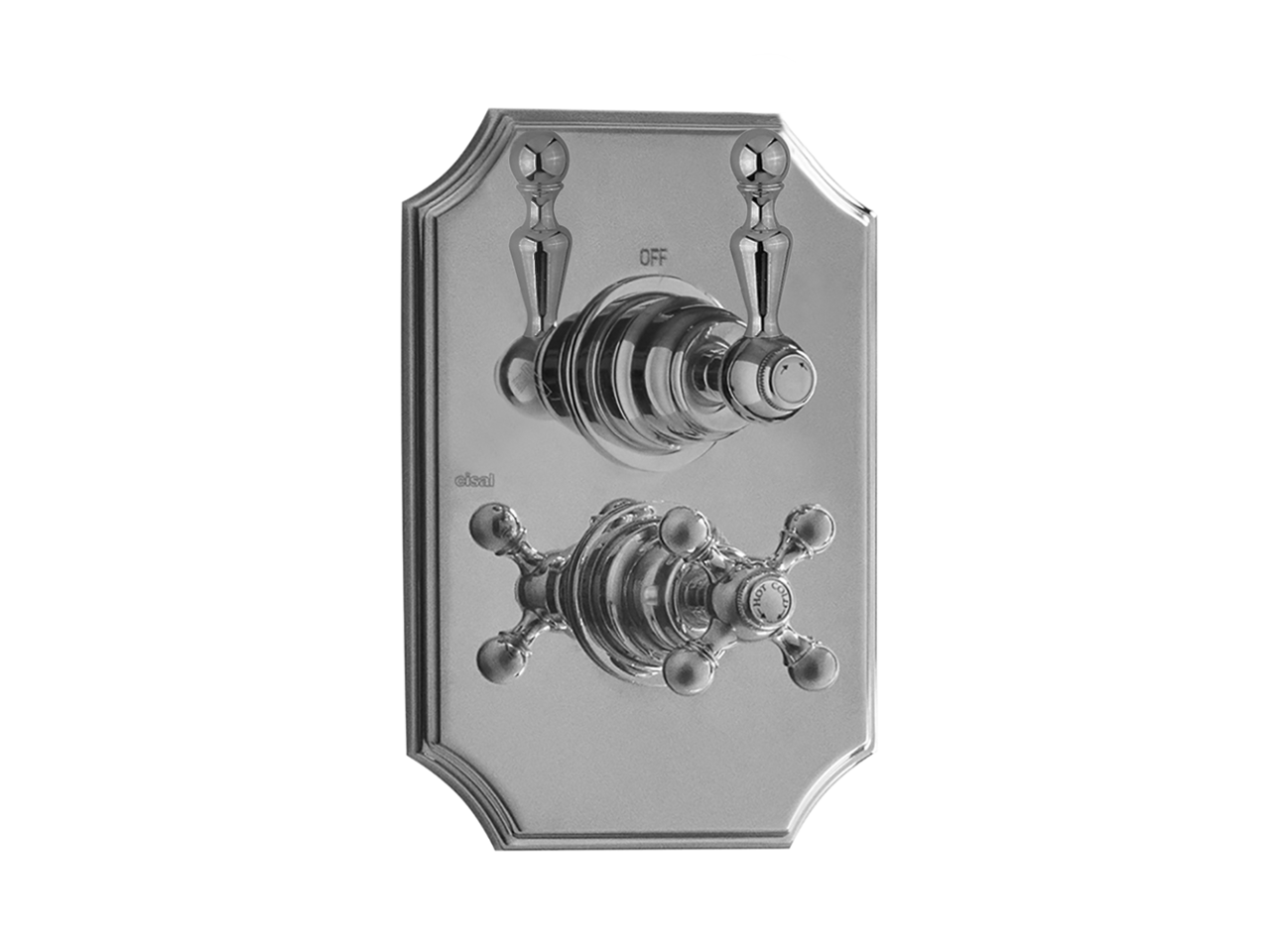 CisalExposed part for con.thermo.shower valve, 2-outlet ARCANA CERAMIC_AC018100