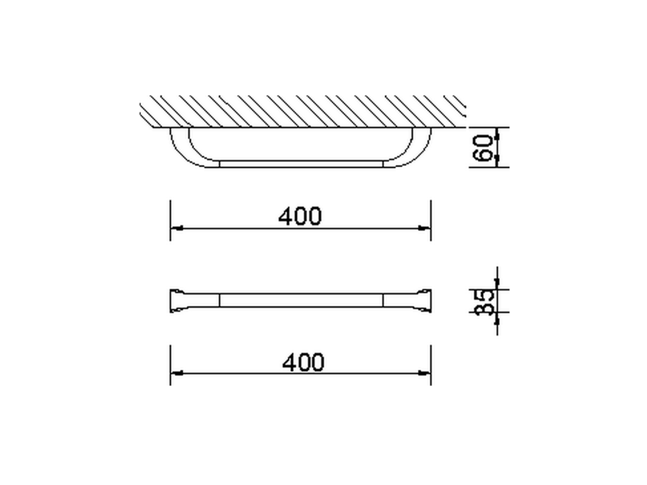 Towel holder BATHROOM ACCESSORIES_AE090101 - v1