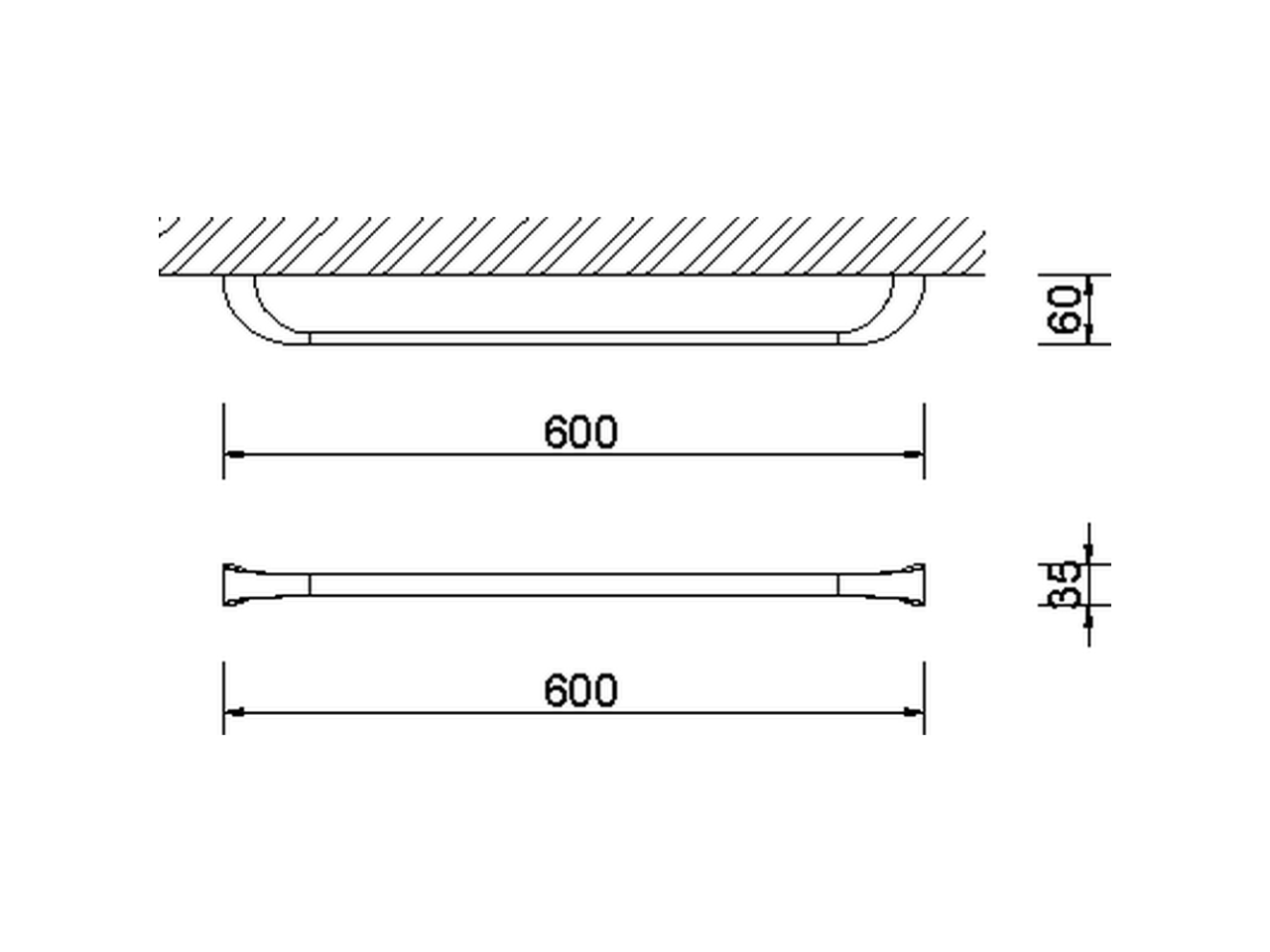 Towel holder BATHROOM ACCESSORIES_AE090102 - v1
