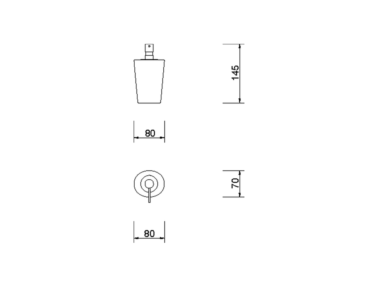 Soap dispenser holder BATHROOM ACCESSORIES_AE090610 - v1