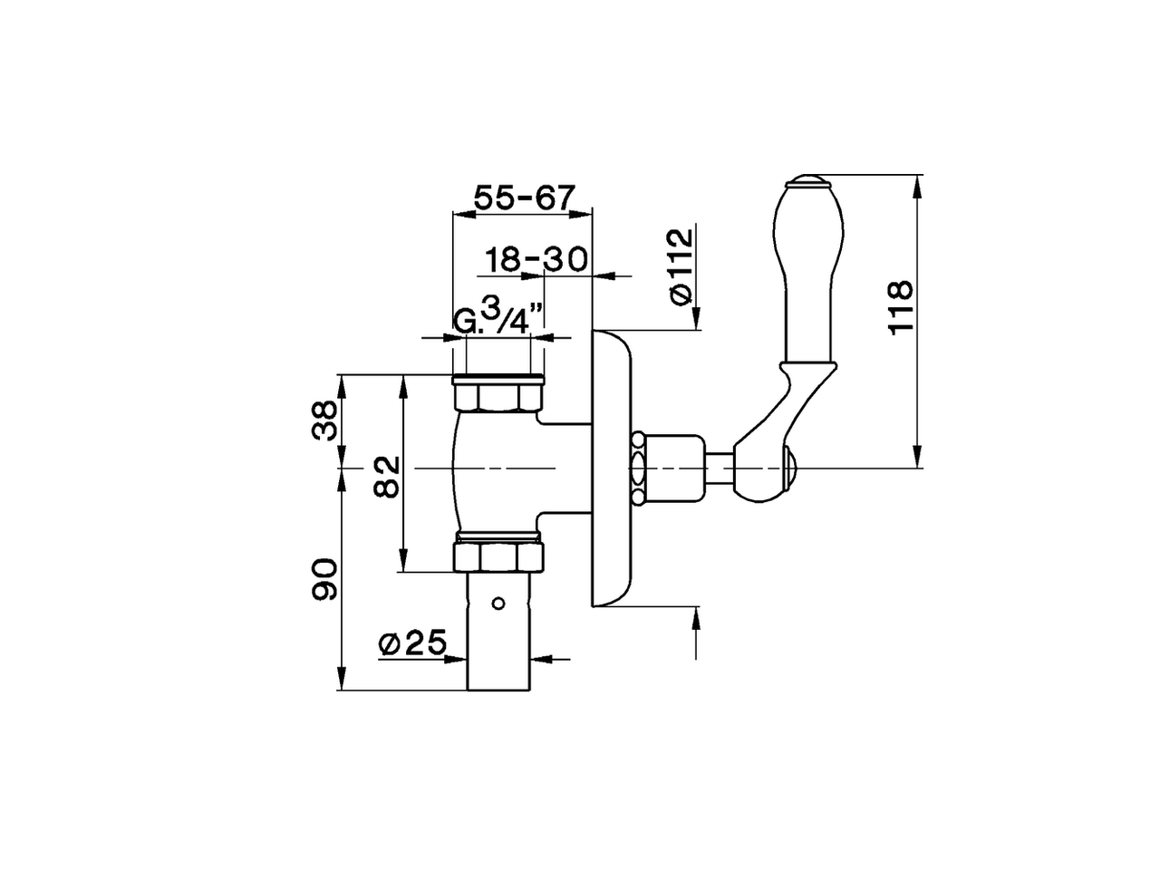 Concealed rapid flow valve ARCANA COMPONENTS_AR002710 - v1