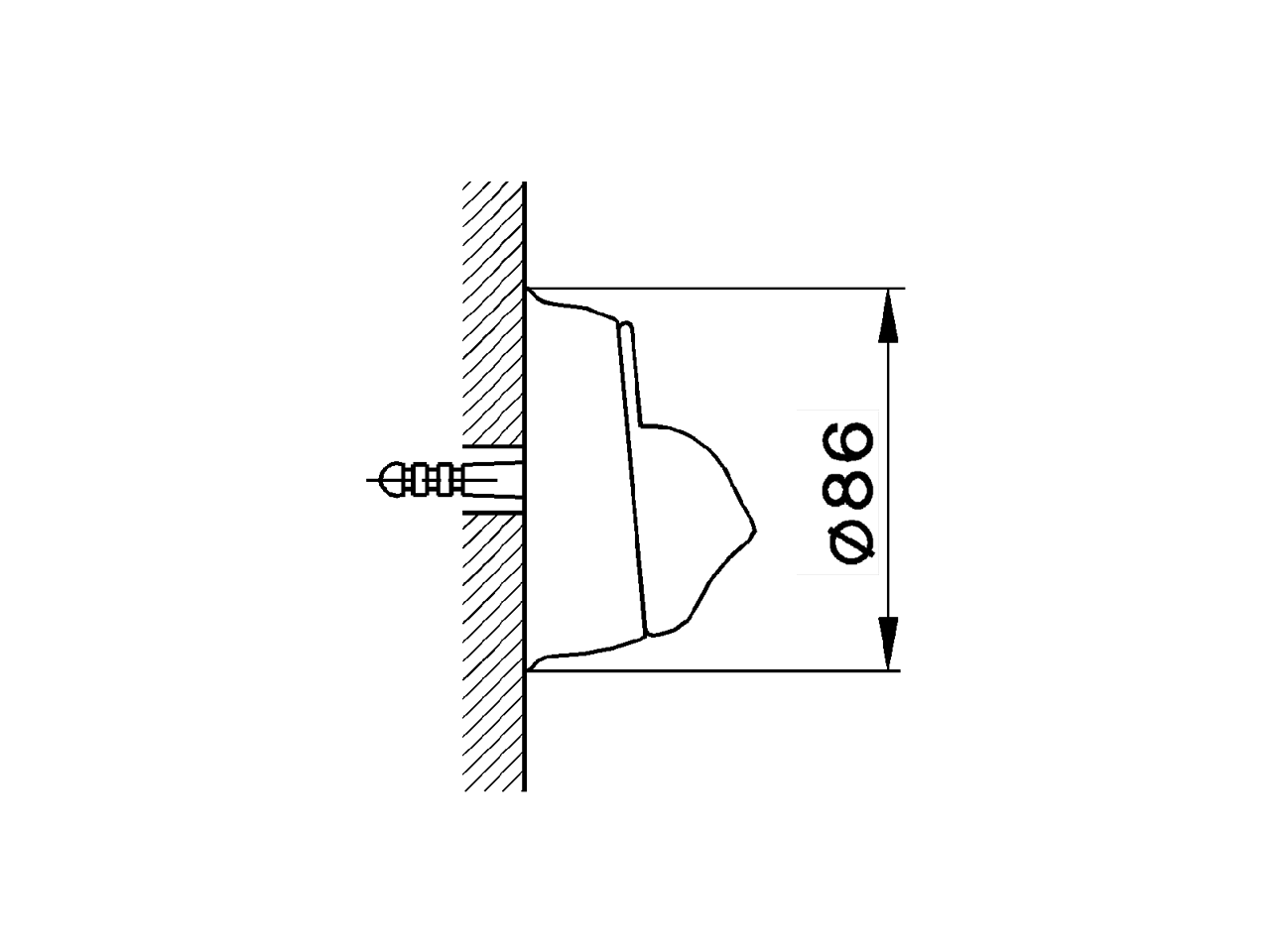 Handshower bracket ARCANA COMPONENTS_AR003620 - v1