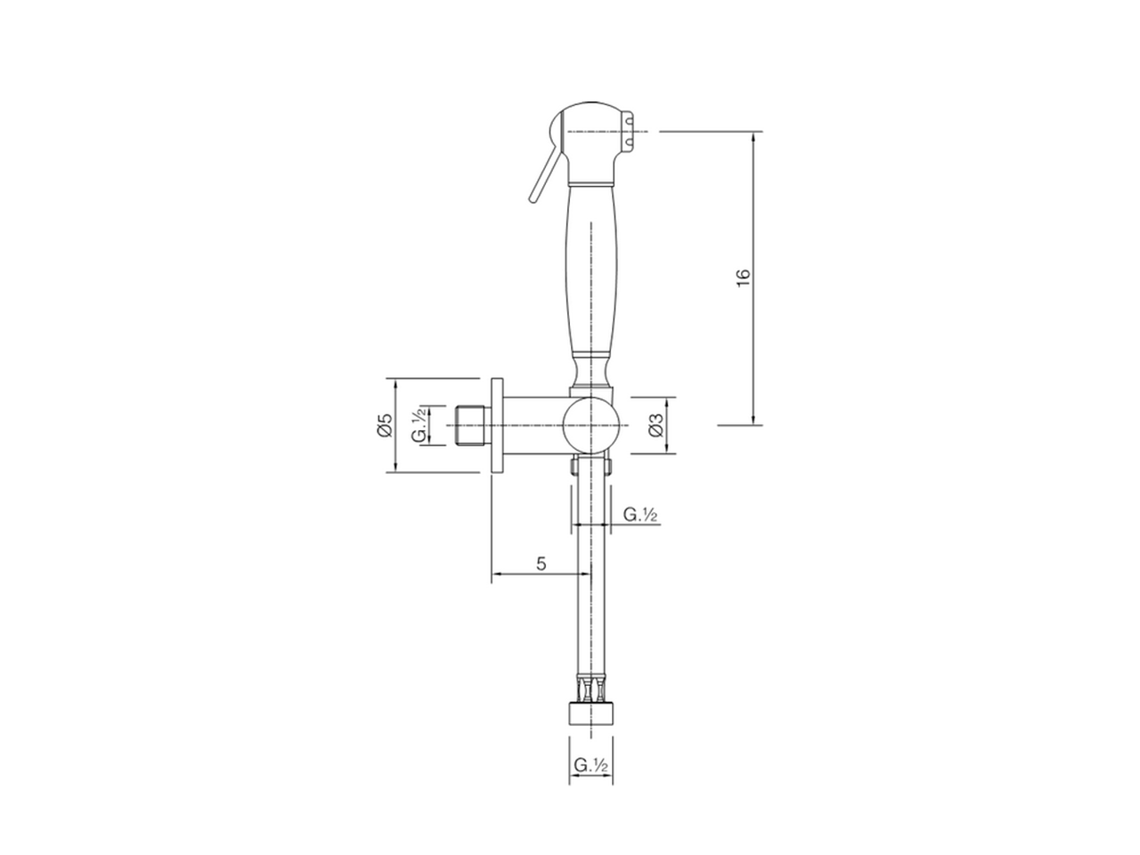Bidet handshower set HYGENIC SHOWERS_AR007900 - v1