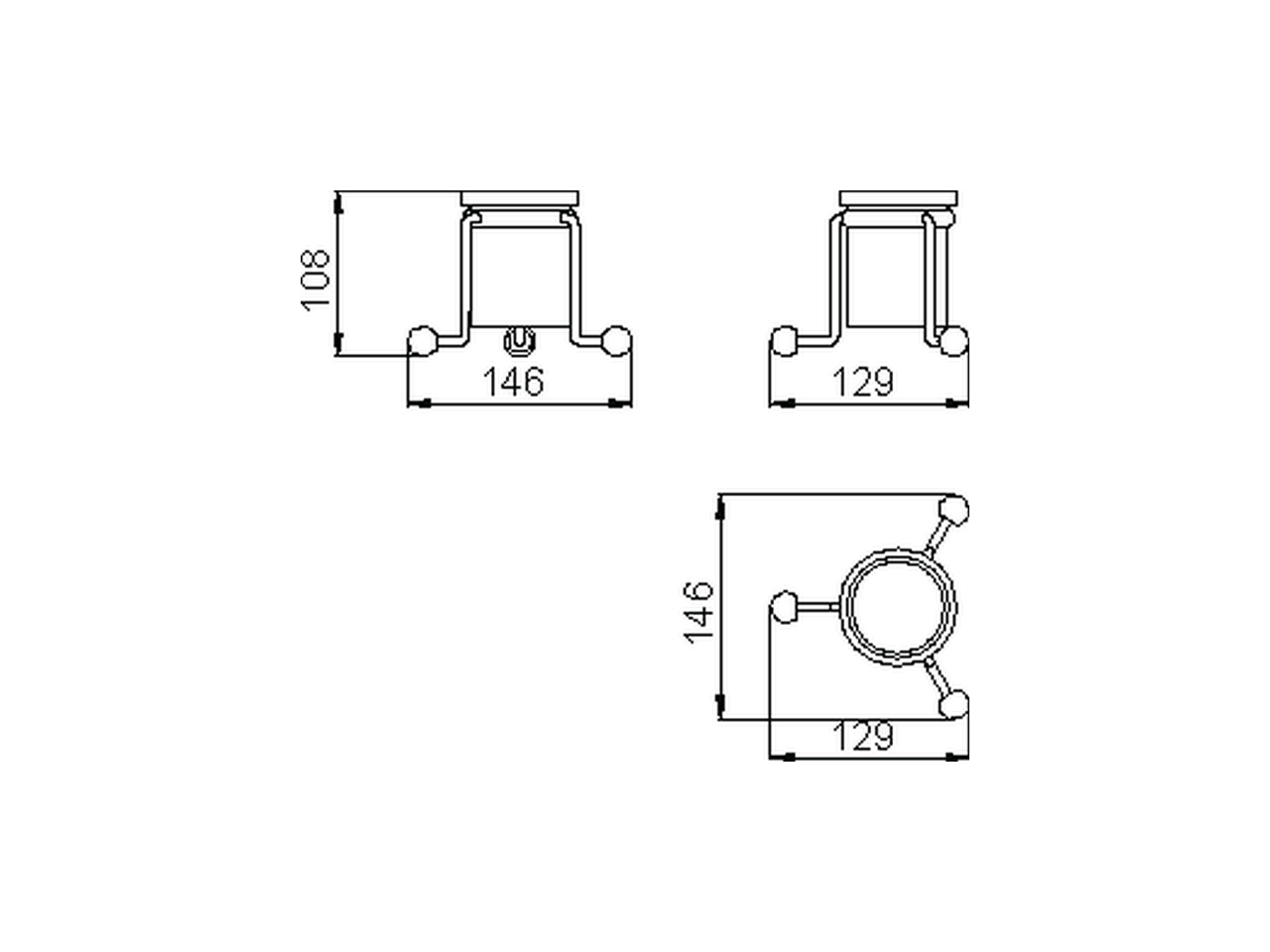 Glass holder ARCANA COMPONENTS_AR090470 - v1