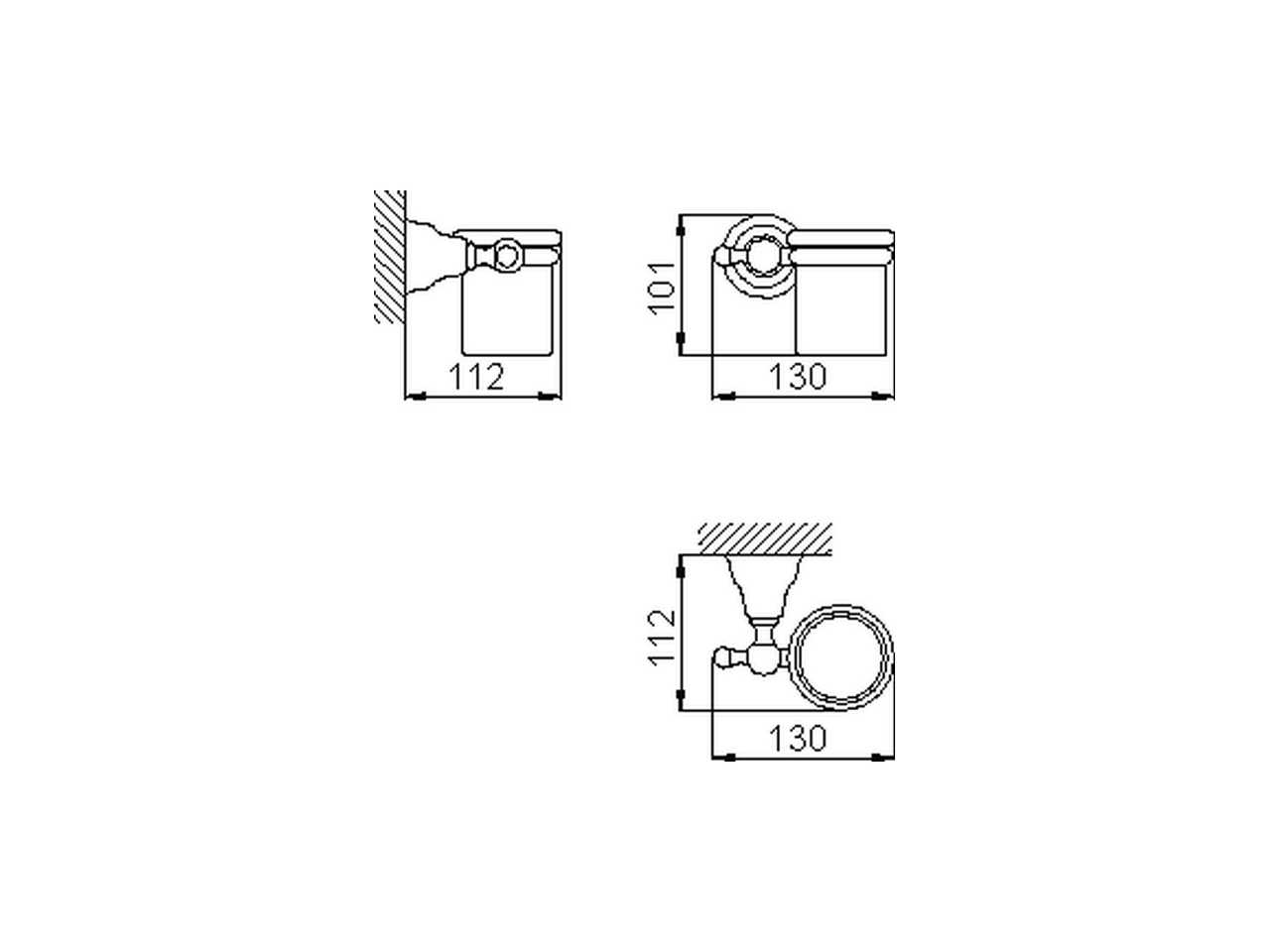 Glass holder ARCANA COMPONENTS_AR090500 - v1