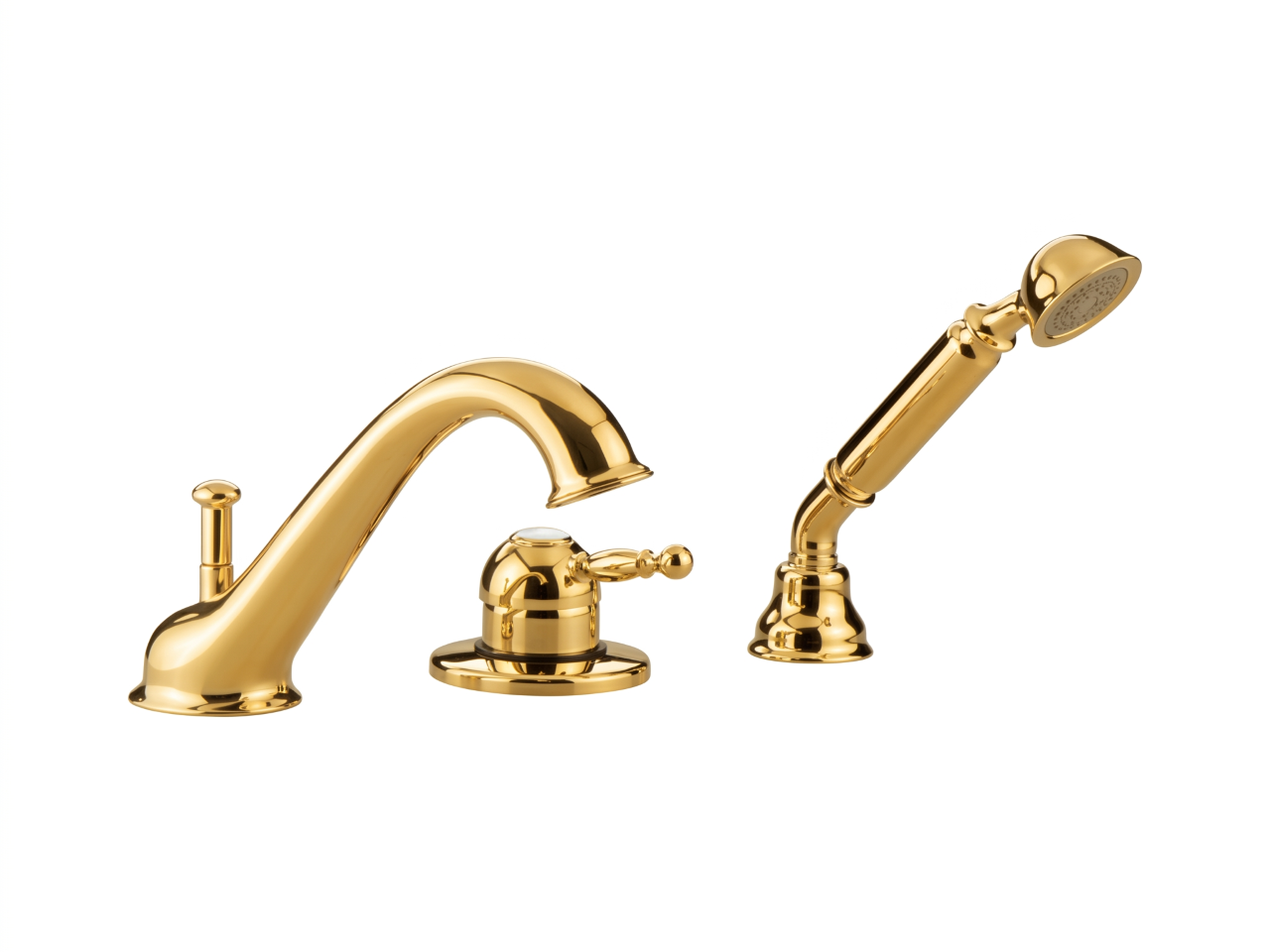 Deck mounted 3-hole single lever bath mixer ARCANA ROYAL_AY001260 -1