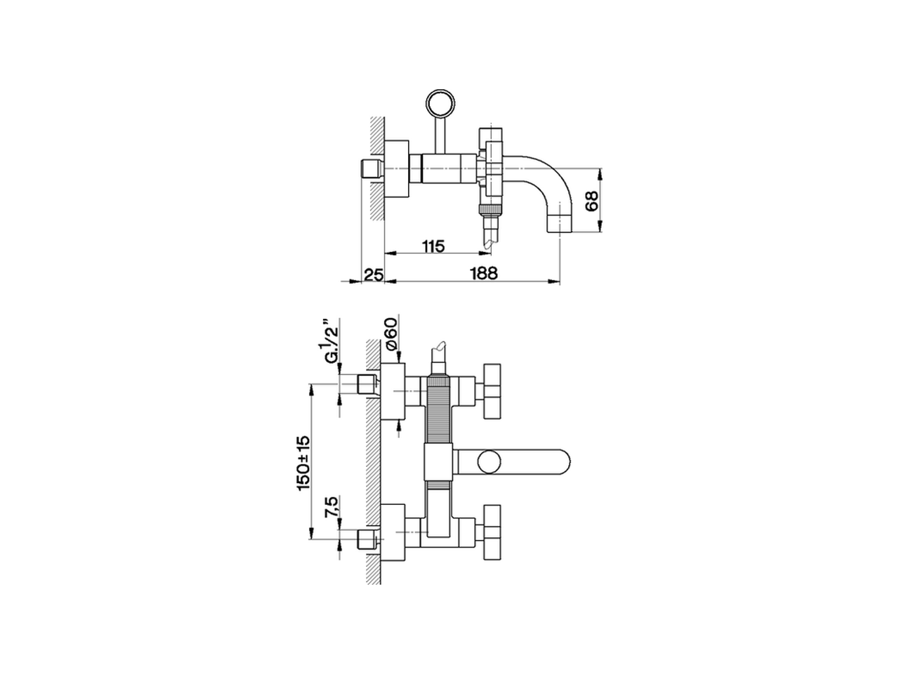 Bath mixer, full equipment BARCELONA_BA000103 - v1