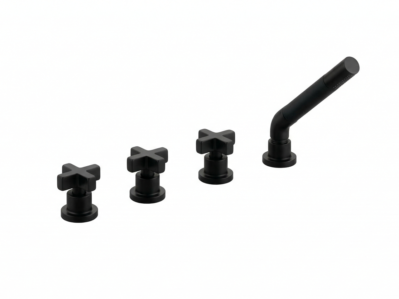 Deck-mounted 4-hole bath mixer BARCELONA_BA000290 -1