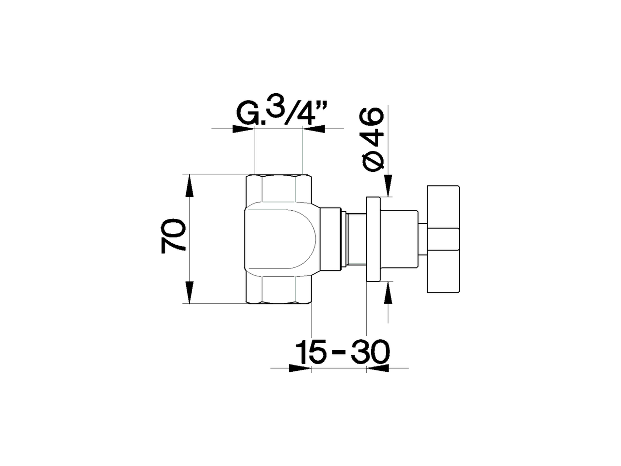 Concealed stop valve BARCELONA_BA000303 - v1