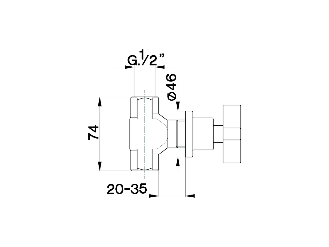 Concealed stop valve BARCELONA_BA000310 - v1
