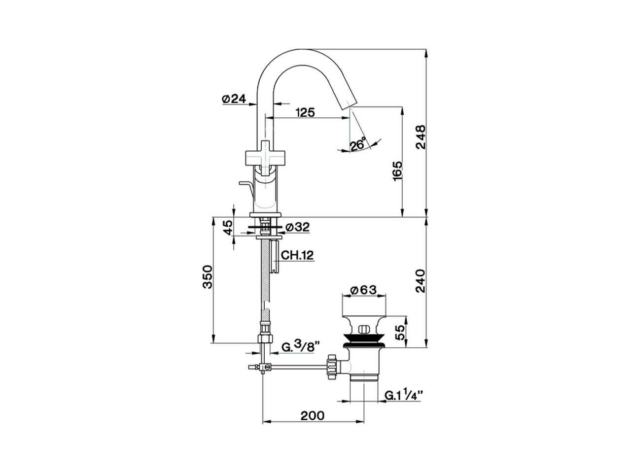 Washbasin mixer BARCELONA_BA000510 - v1