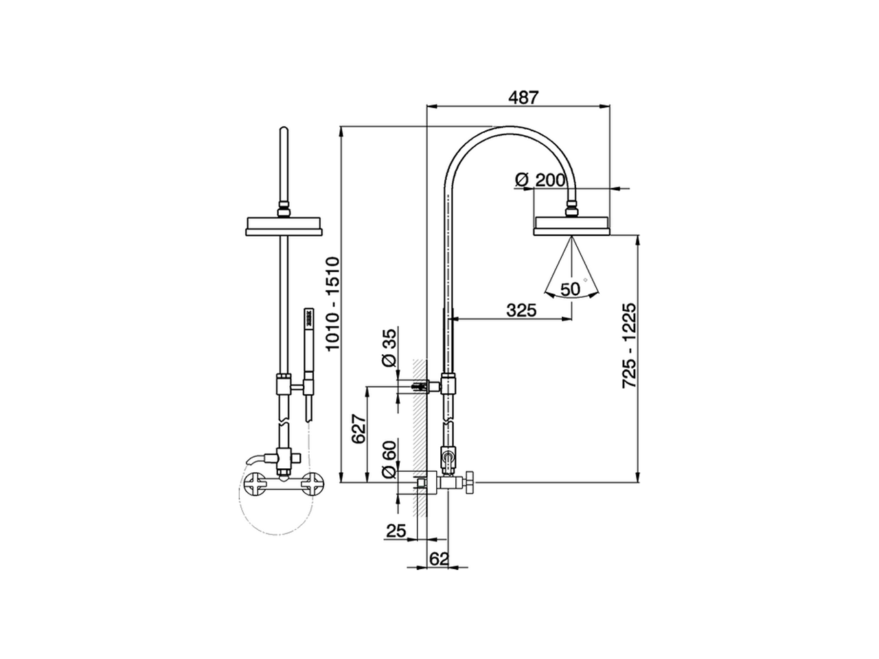 Bath-shower, 2-functions BARCELONA_BA004051 - v1