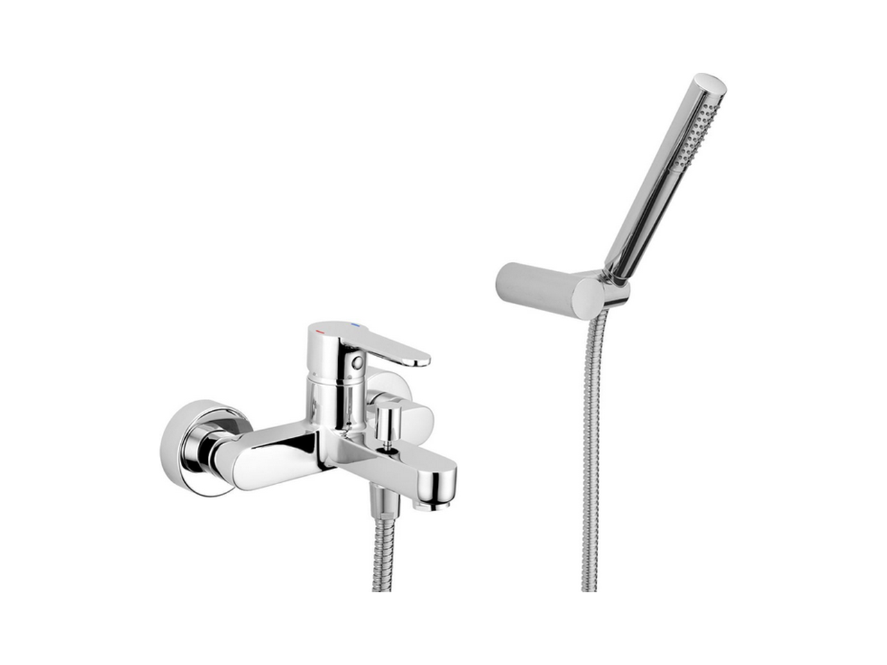 CisalSingle lever bath mixer, with shower set TENDER_C2000123