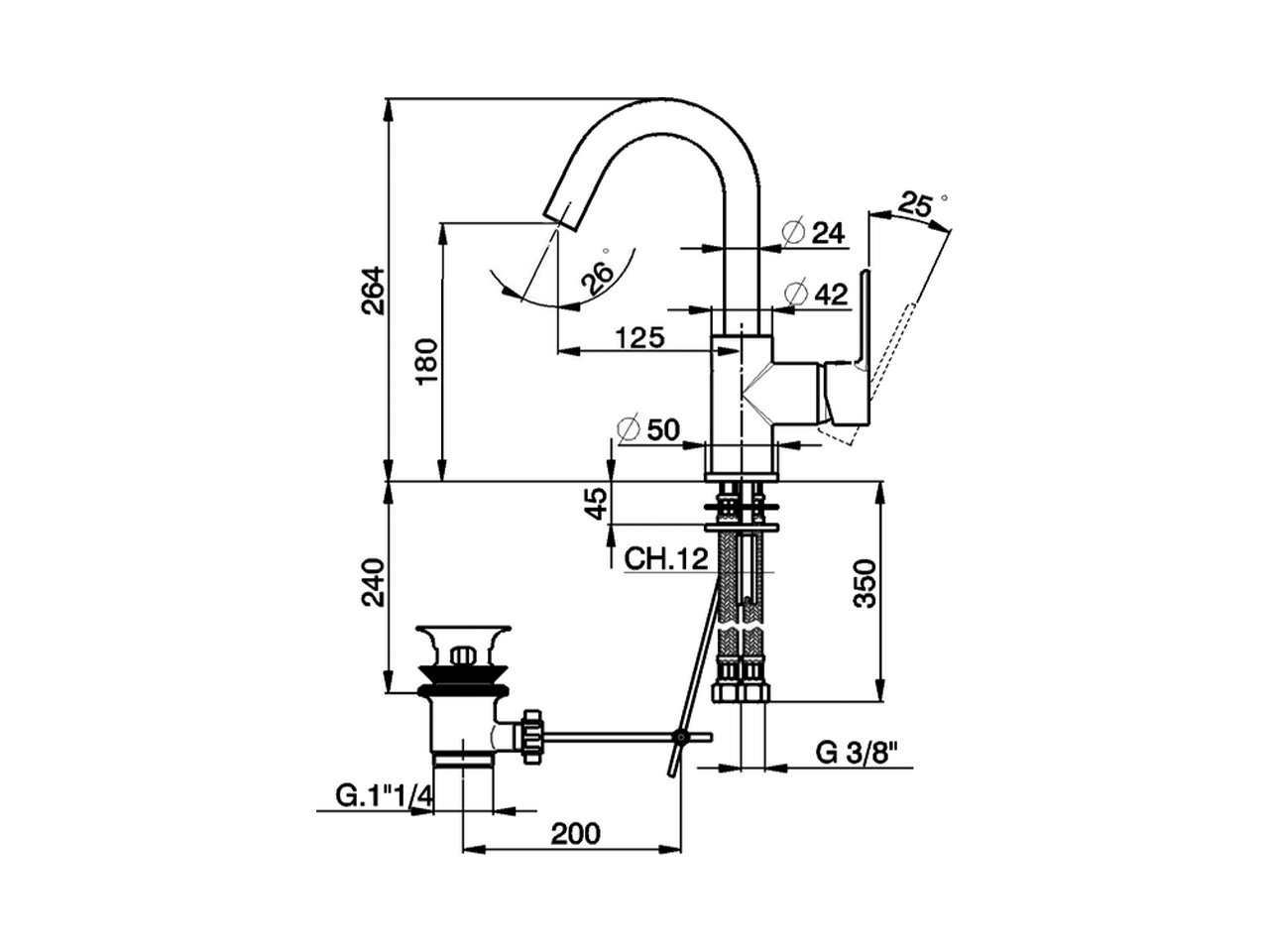 Single lever washbasin mixer EnergySave TENDER_C2000475 - v1