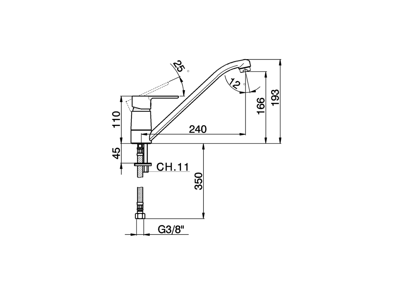 Single lever sink mixer KITCHEN_C2000580 - v1