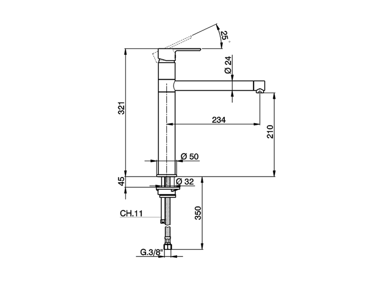 Single lever sink mixer KITCHEN_C2001580 - v1