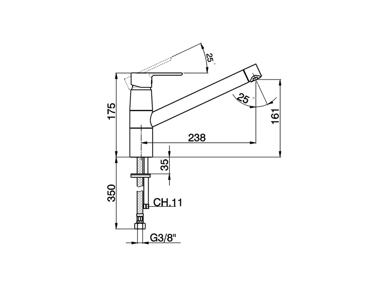 Single lever sink mixer KITCHEN_C2002580 - v1