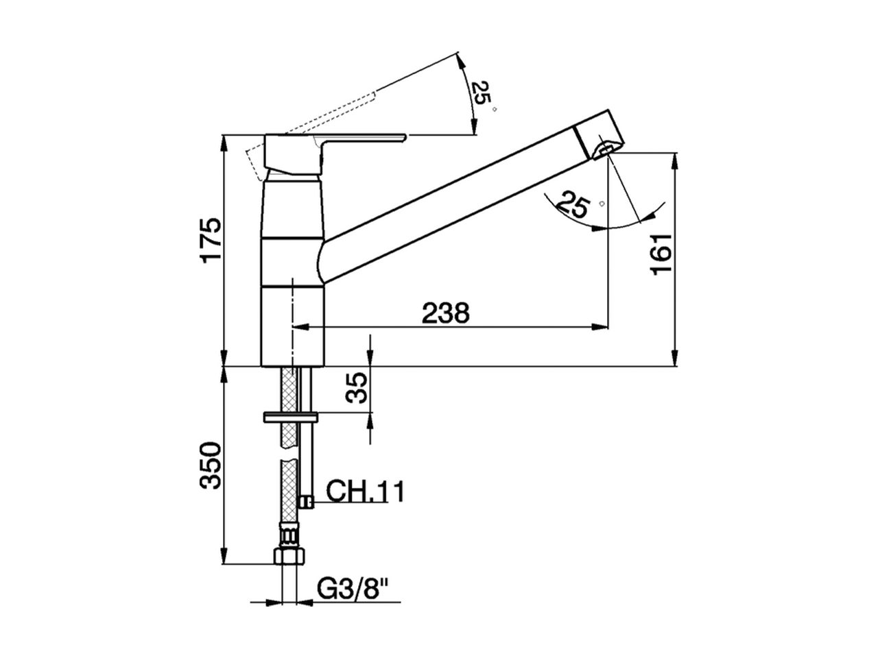 Single lever sink mixer Energysave KITCHEN_C2002585 - v1
