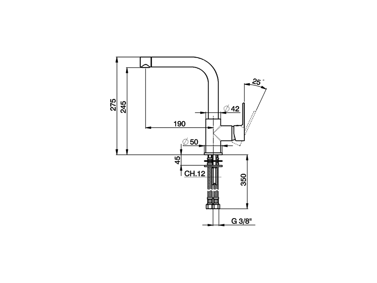 Single lever sink mixer Energysave KITCHEN_C2003535 - v1