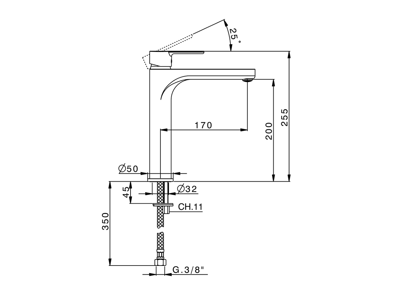 S.L. washbasin mixer- tall version - EnergySave TENDER_C2003545 - v1