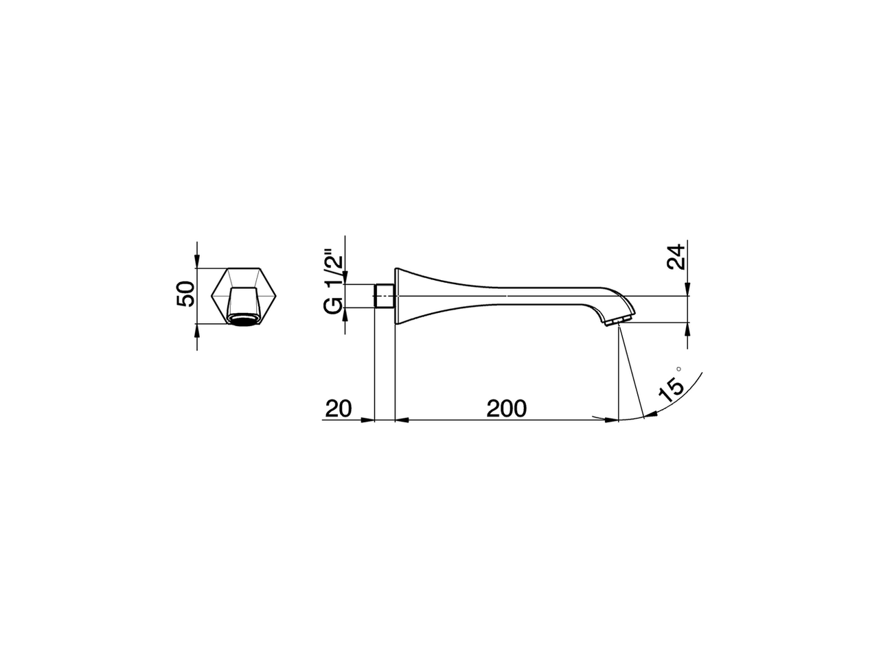 Filler spout CHERIE_CE000240 - v1