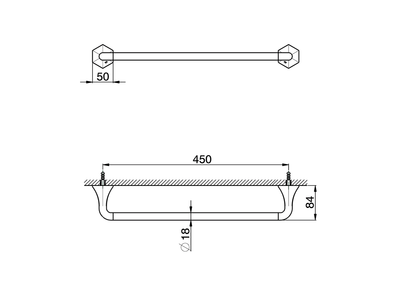Towel rail CHERIE_CE090101 - v1