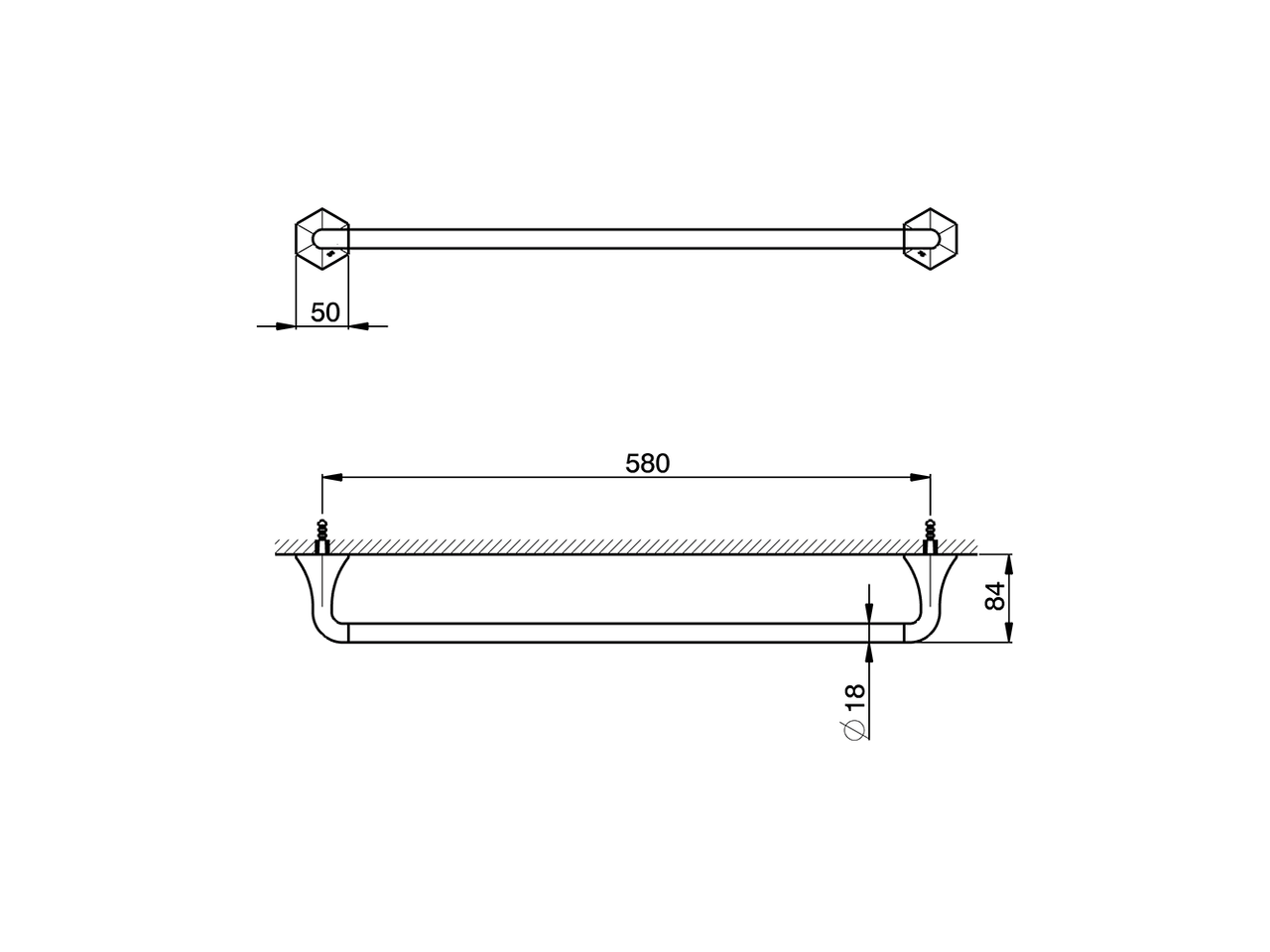 Towel rail CHERIE_CE090102 - v1