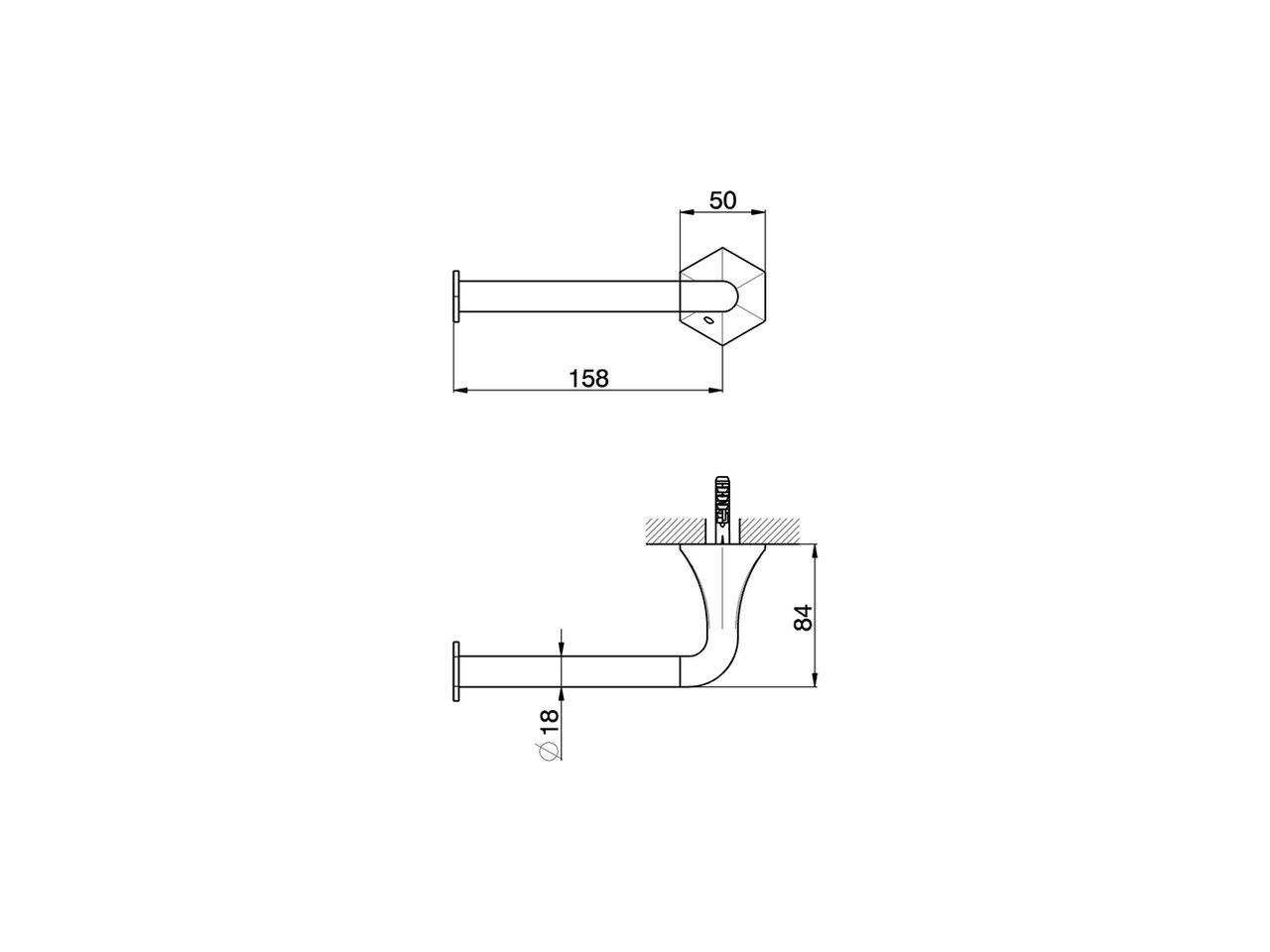 Toilet roll holder CHERIE_CE090400 - v1