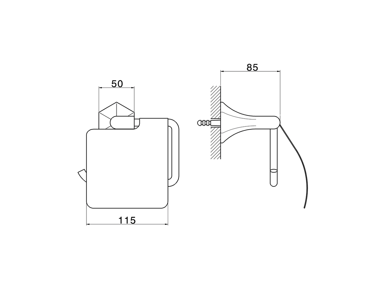 Toilet roll holder CHERIE_CE090420 - v1