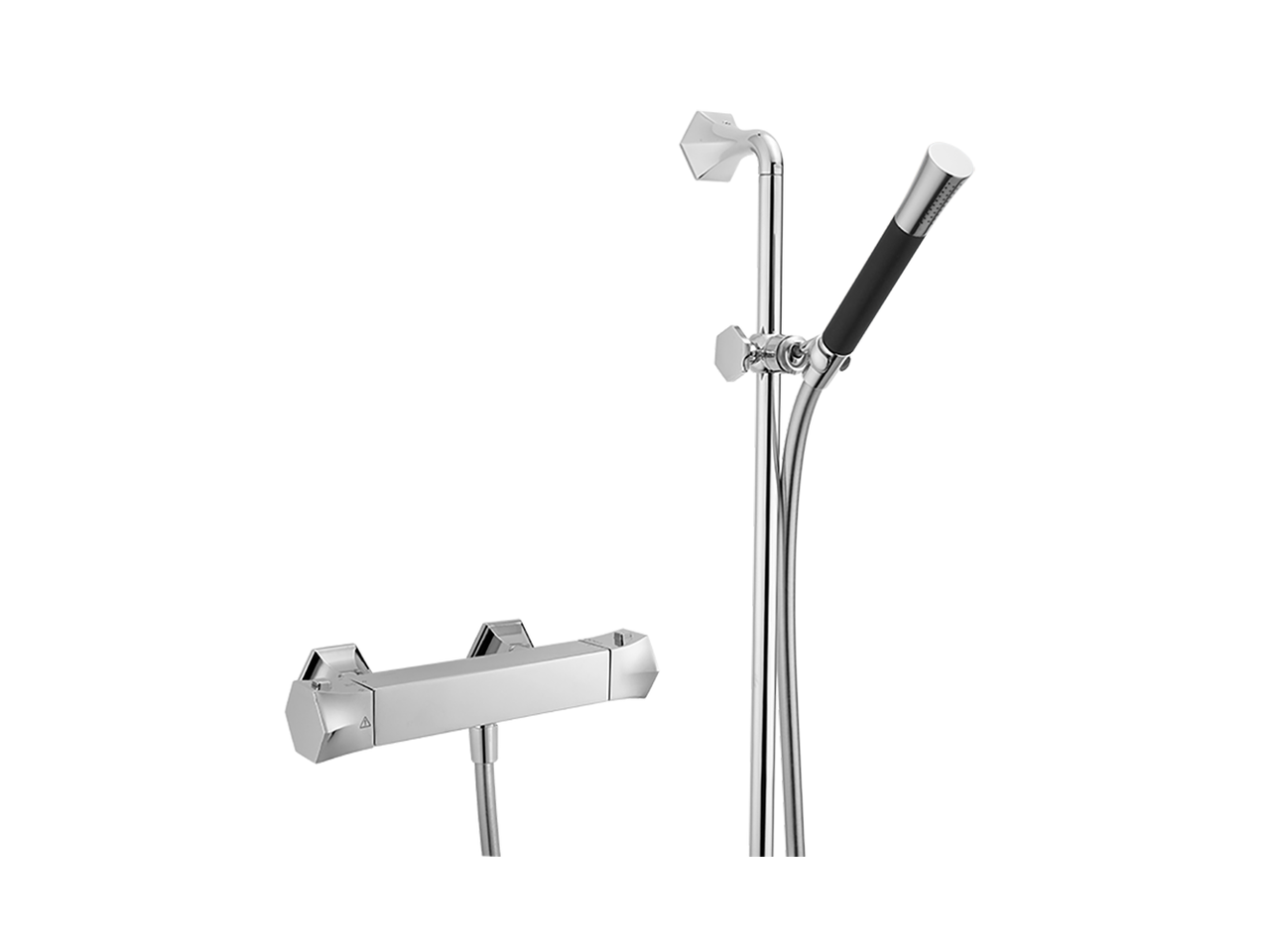 Thermostatic shower mixer with sliding bar CHERIE_CES01010 - v1