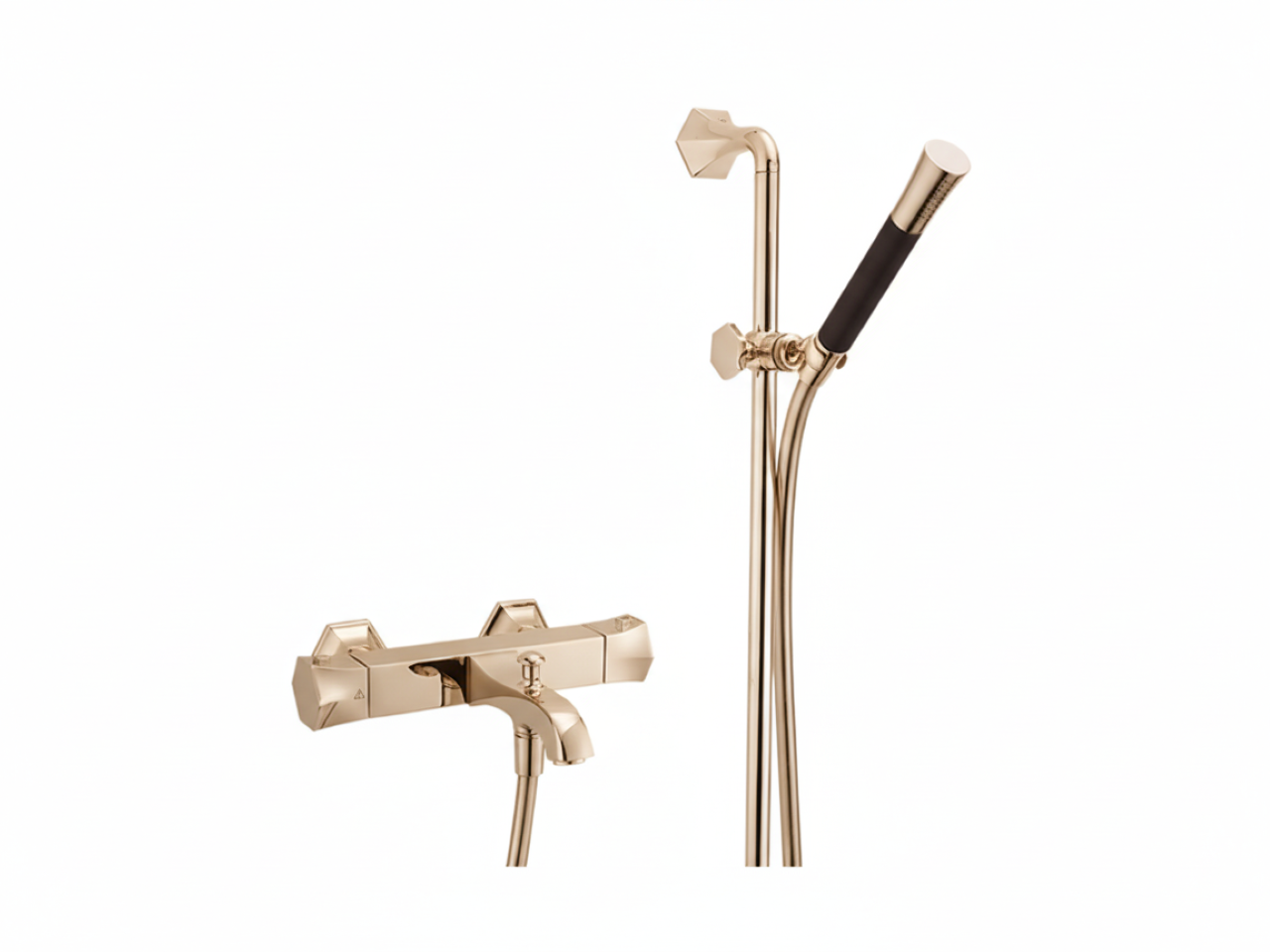 Thermostatic bath-shower mixer with sliding bar CHERIE_CES27010 -1