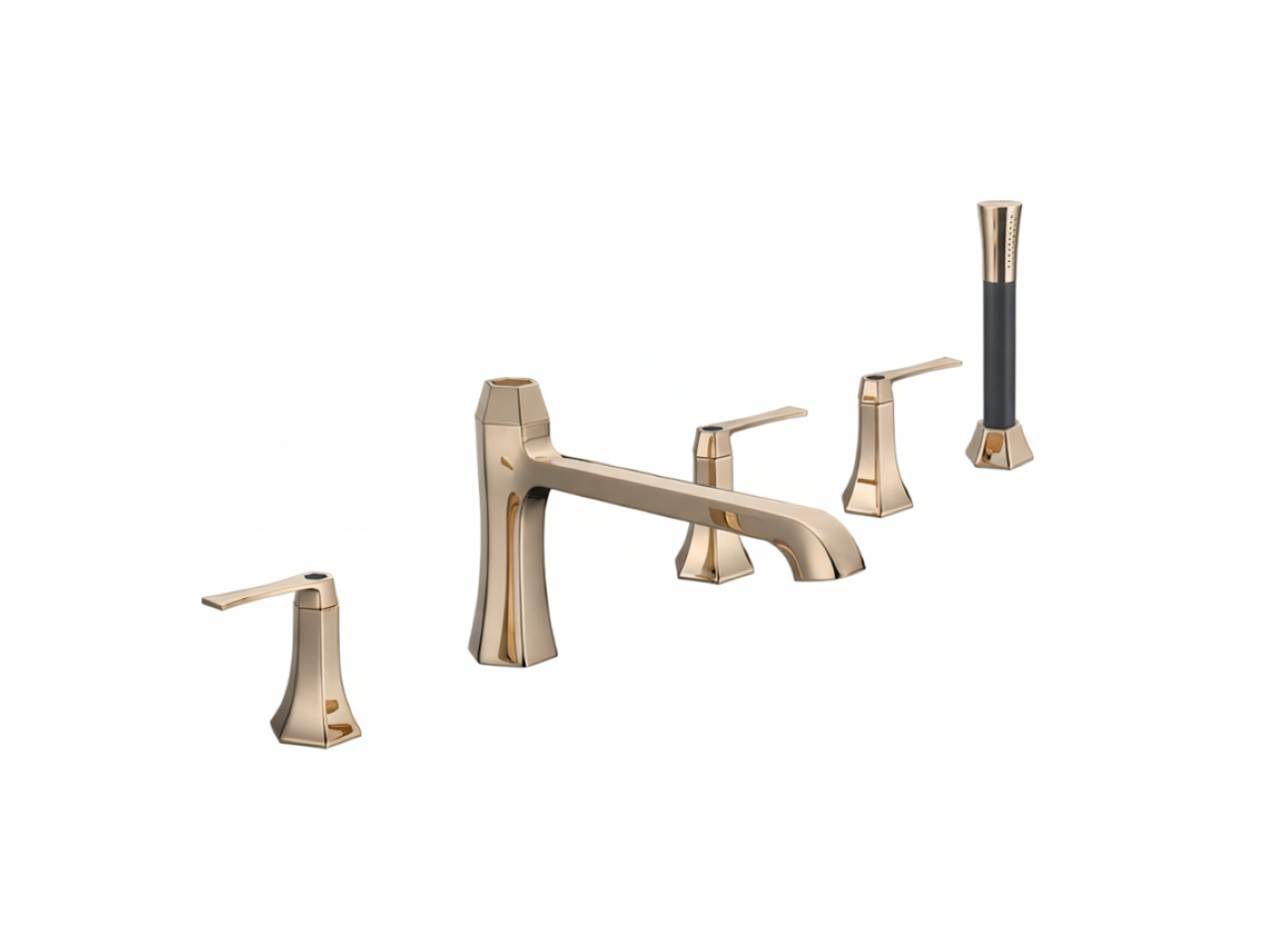 Deck-mounted 5-hole bath mixer CHERIE_CF000260 -1