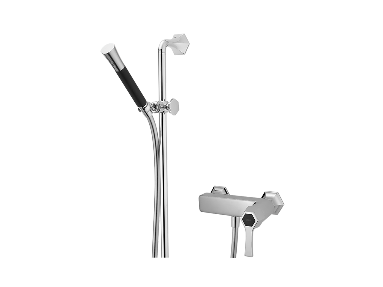 Single lever shower mixer, with shower set CHERIE_CH000464 - v1