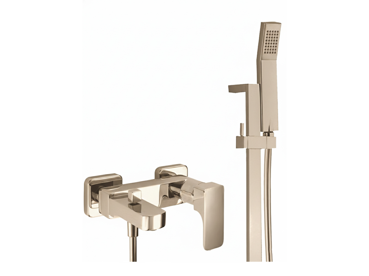 Single lever bath mixer, with shower set CUBIC_CU000062 -1