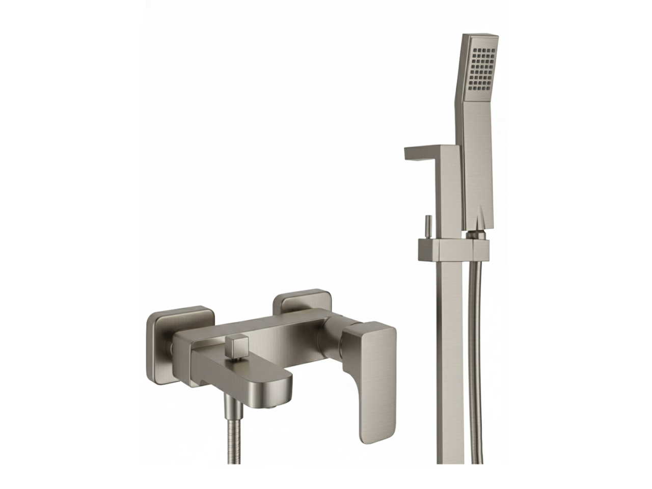 Single lever bath mixer, with shower set CUBIC_CU000062 -1