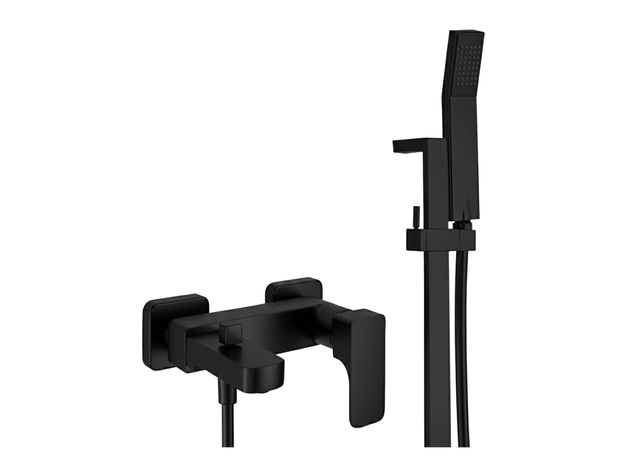 Single lever bath mixer, with shower set CUBIC_CU000062 -1