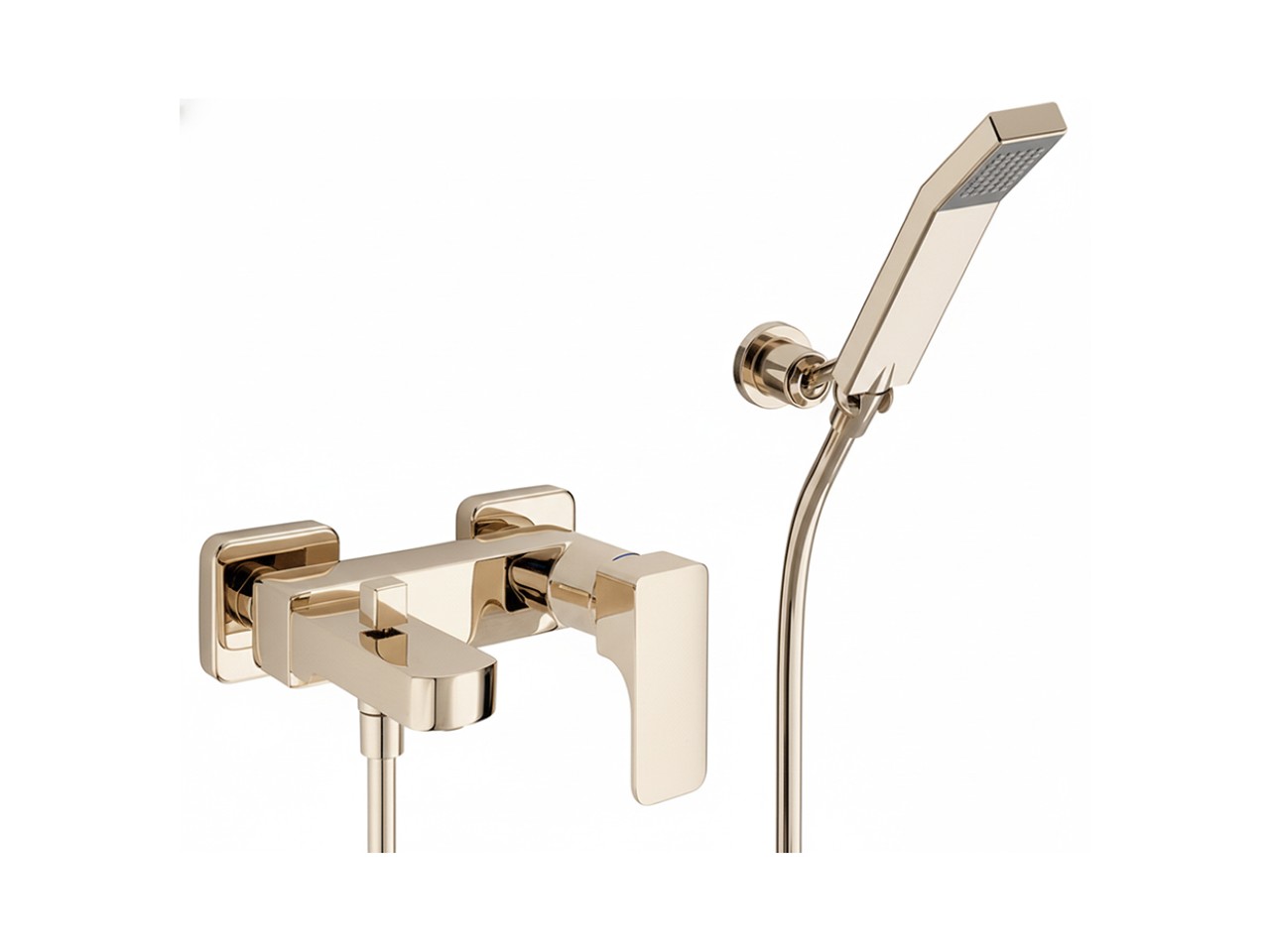 Single lever bath mixer, with shower set CUBIC_CU000122 -1