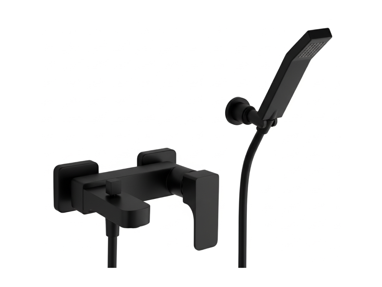 Single lever bath mixer, with shower set CUBIC_CU000122 -1