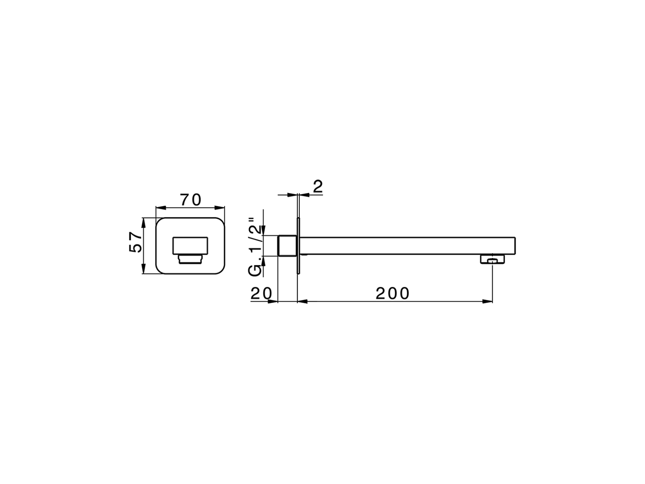 Filler spout CUBIC_CU000240 - v1