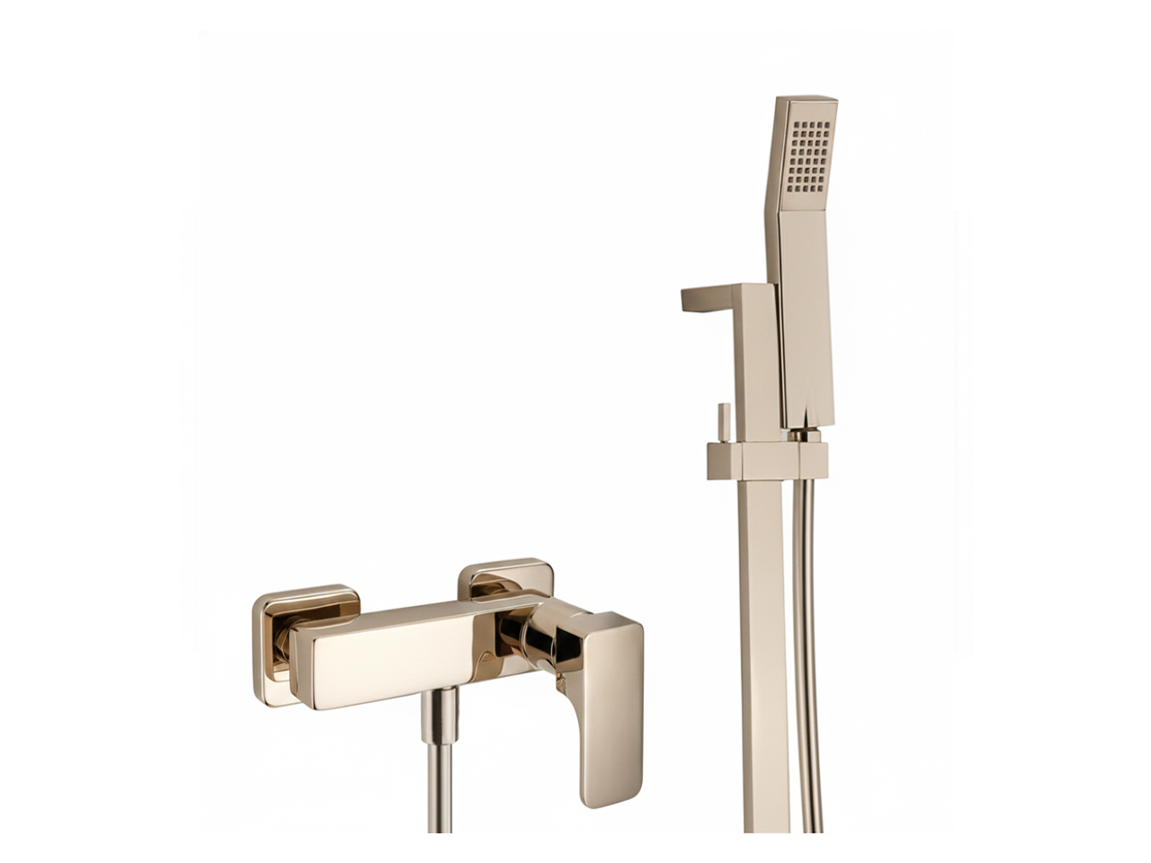 Single lever shower mixer, with shower set CUBIC_CU000462 -1